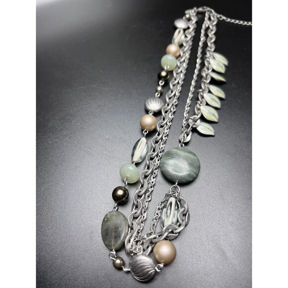 Lia Sophia Mixed Stone Necklace - Picture 1 of 8